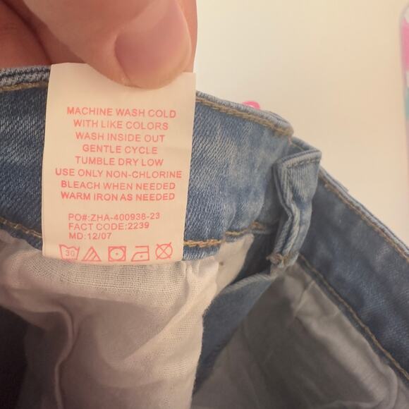 NWT Cutie Patootie Girls Basic Wash Wide Leg Denim Jeans Size 6 Adjustable Waist - Picture 9 of 9